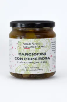 Carciofini sott'olio al pepe rosa, Agricola Paduano